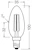 ledvance Kronlampa super-efficient clb 2,2w/827 470lm e14 cl ela
