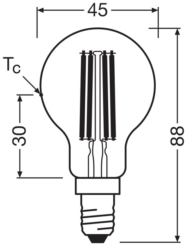 ledvance Pienkupulamppu super-efficient clp 2,2w/827 470lm e14 cl ela