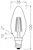 ledvance Kronlampa performance classic clb 5,9w/827 806lm e14 dim fr