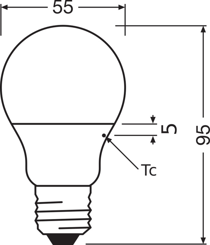 ledvance Led-lampa performance cla 4,9w/827 470lm e27 op pcr