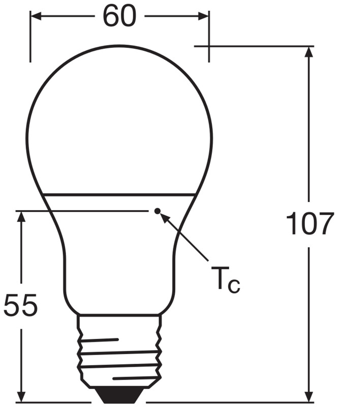 ledvance Led-lamp performance cla 8,5w/827 806lm e27 op pcr