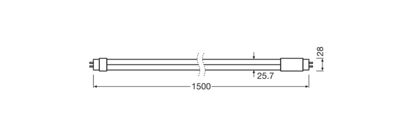 ledvance Led-valoputki t8 superior tube t8 em s uo 1500 4100lm 840 90d