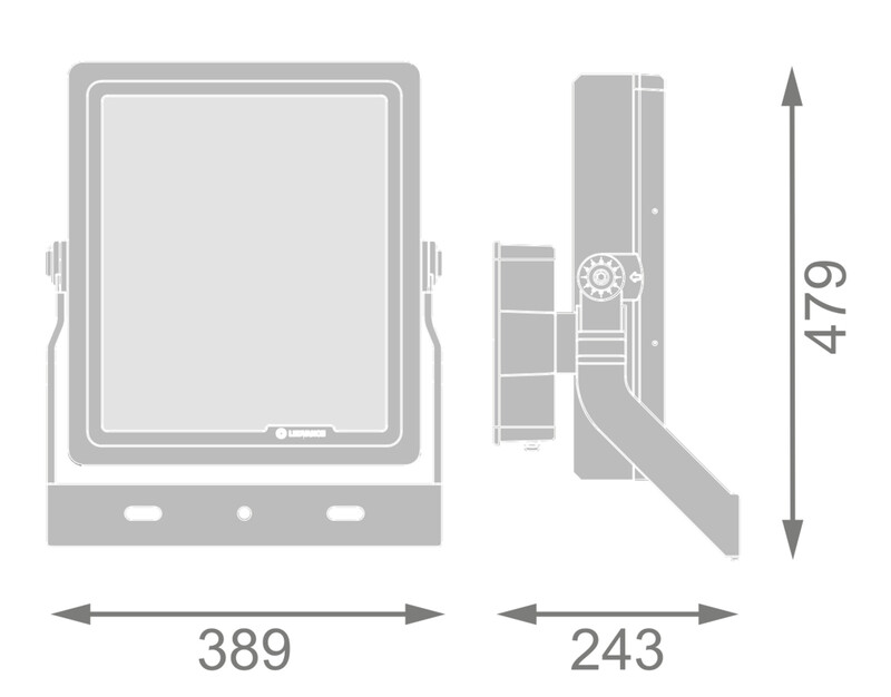 ledvance Valonheitin floodlight high m fl 56000lm 500w 730 sym r12  