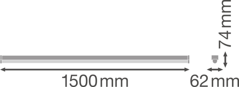 ledvance Påputsarmatur ln uo 1500 48w cct 7200lm ml