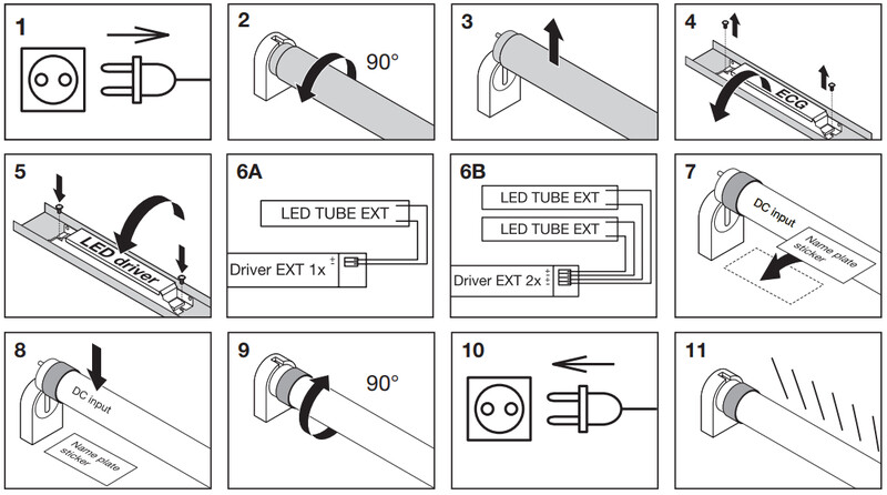 ledvance Led-valoputki t5 pfm t5he35 ext 1500 18w/840 2800lm