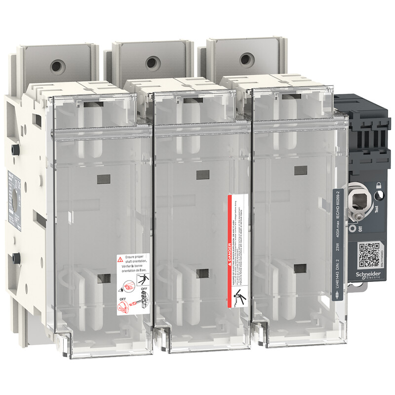 SÄKRINGSLASTBRYTARE FUPACT GS400 3P DIN2 400A AC22/AC23