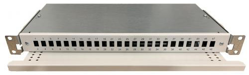 PANEL FIBER 19IN PANEL 24SC 1U-200mm