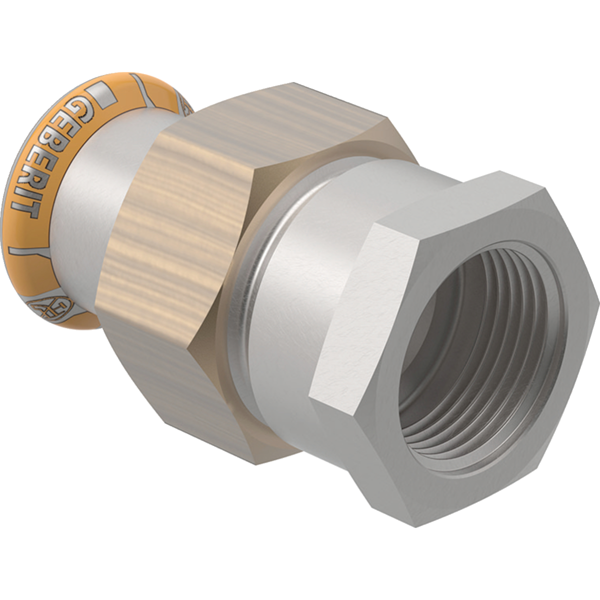 geberit Press adapter union ft ss 15x3/4 mapress therm