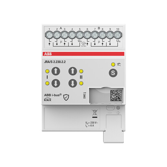 LÄHTÖYKSIKKÖ VERHO KNX  ABB VERHOLÄHTÖ 2x6A 230VAC