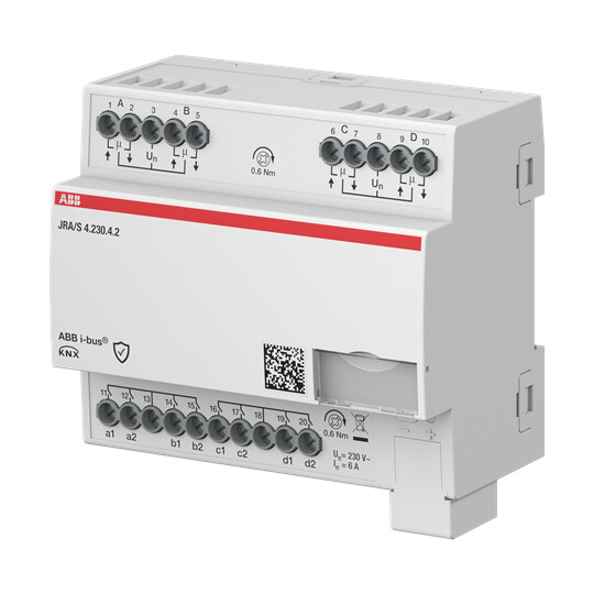 LÄHTÖYKSIKKÖ VERHO KNX  ABB VERHOLÄHTÖ 4x230VAC 8xTULO