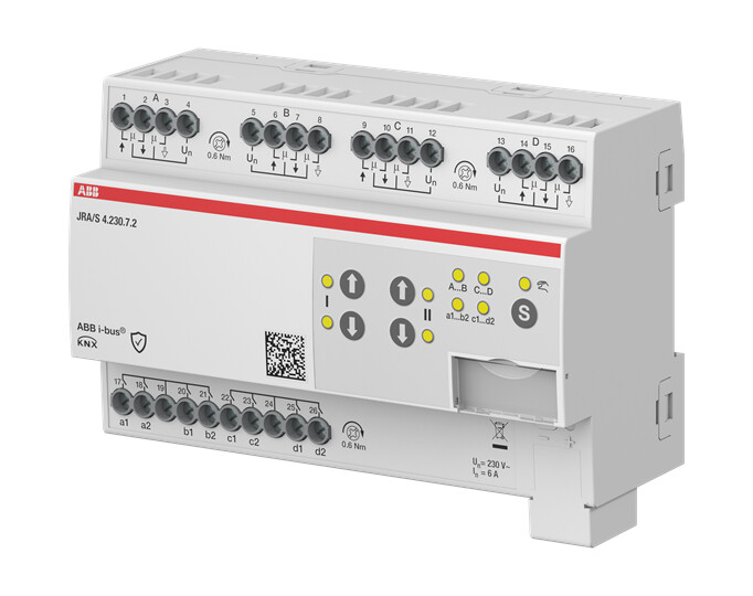 LÄHTÖYKSIKKÖ VERHO KNX  ABB VERHOLÄHTÖ 4x230VAC 8xTULO T