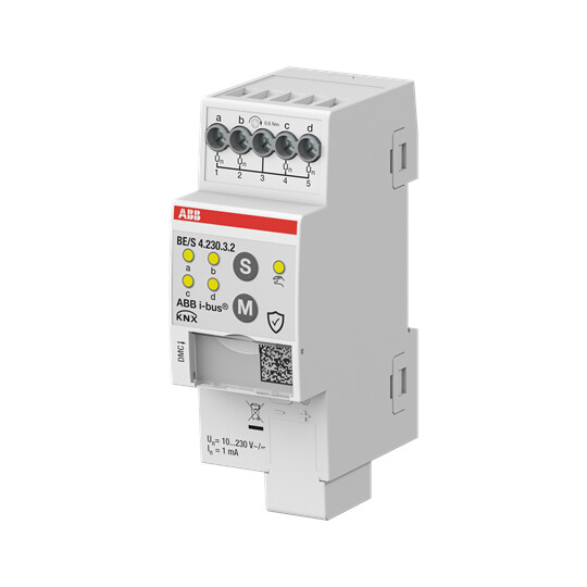 abb Tuloyksikkö knx abb binääritulo 4x 10-230v din