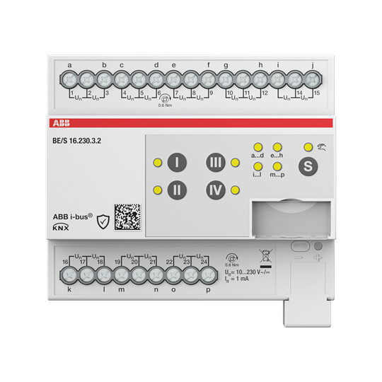 abb Tuloyksikkö knx abb binääritulo 16x 10-230v din