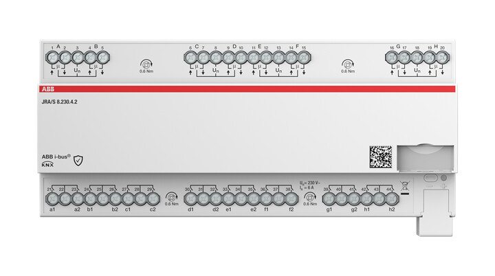 abb Lähtöyksikkö verho knx  abb verholähtö 8x6a 230vac 16xtulo