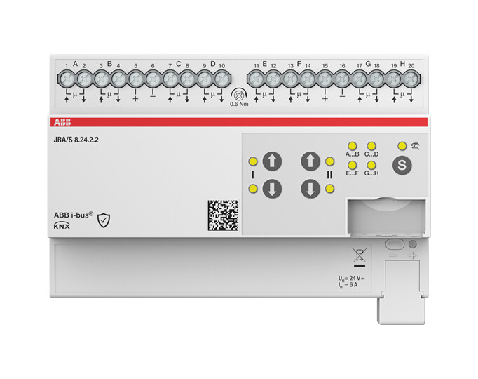 abb Lähtöyksikkö verho knx  abb verholähtö 8x6a 24vdc