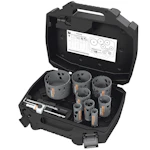 HOLE SAW KIT MANDREX MXQS 22-105 INDUSTRIAL UL.