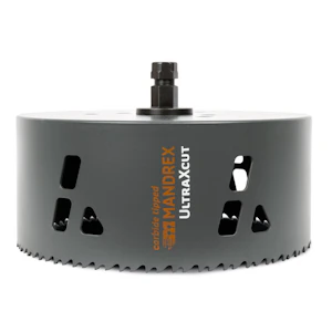 mandrex Carbide hole saw mandrex mxqs 140mm ultraxcut