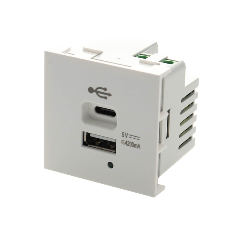 AV-BOX USB-A  AND C CHARGER 45X45MM