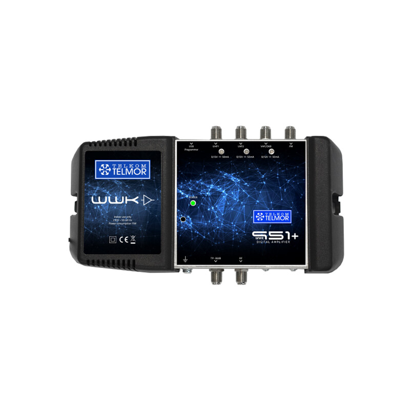 telmor Päävahvistin 2xuhf/vhf/fm agc 112dbuv