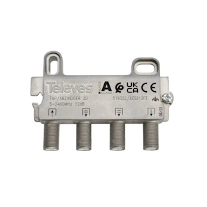 televes Haaroitin 5-2400mhz 12/2,3db dc out/in