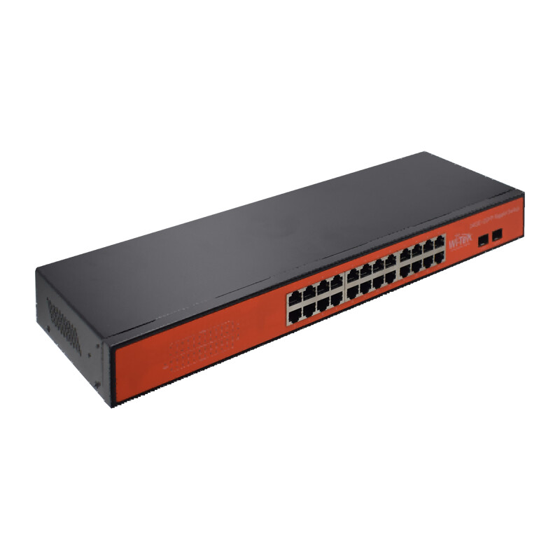 wi-tek Ethernet switch 24xge+2xsfp switch 19in 1ru