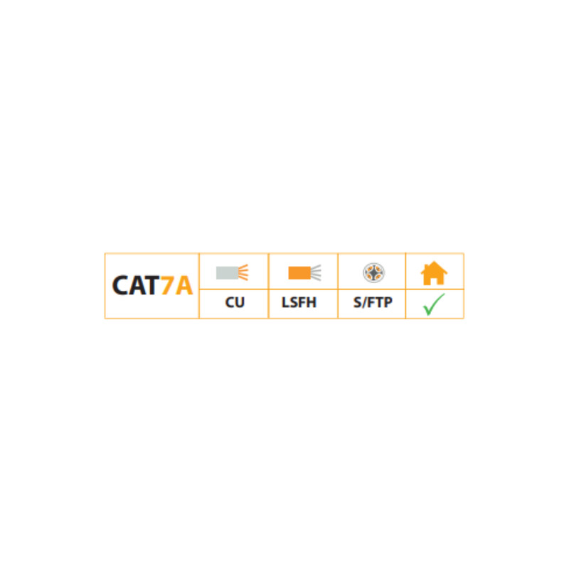 televes Nätverkskabel-cat7a datacom s/ftp cat7a dca cu lsnh
