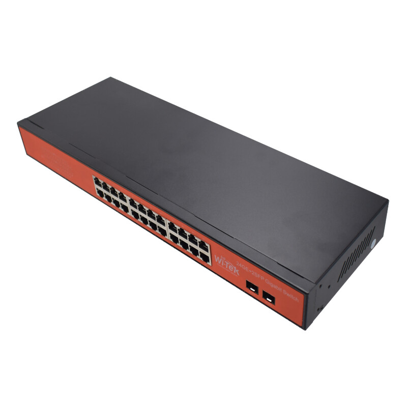 wi-tek Ethernet switch 24xge+2xsfp switch 19in 1ru