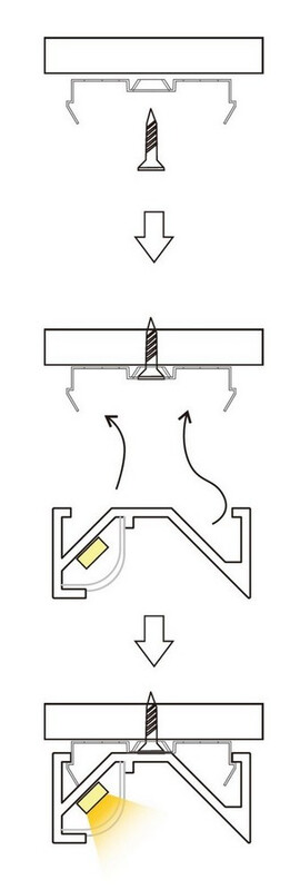 arten Led strip 2m corner profile