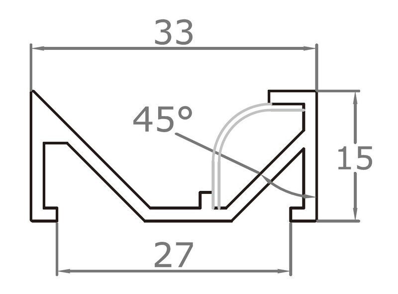 arten Led strip 2m corner profile