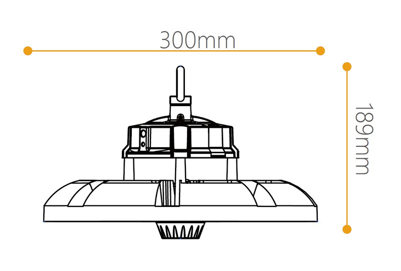 arten High-bay luminaire sky ip65 110w 150w 200w 3cct b