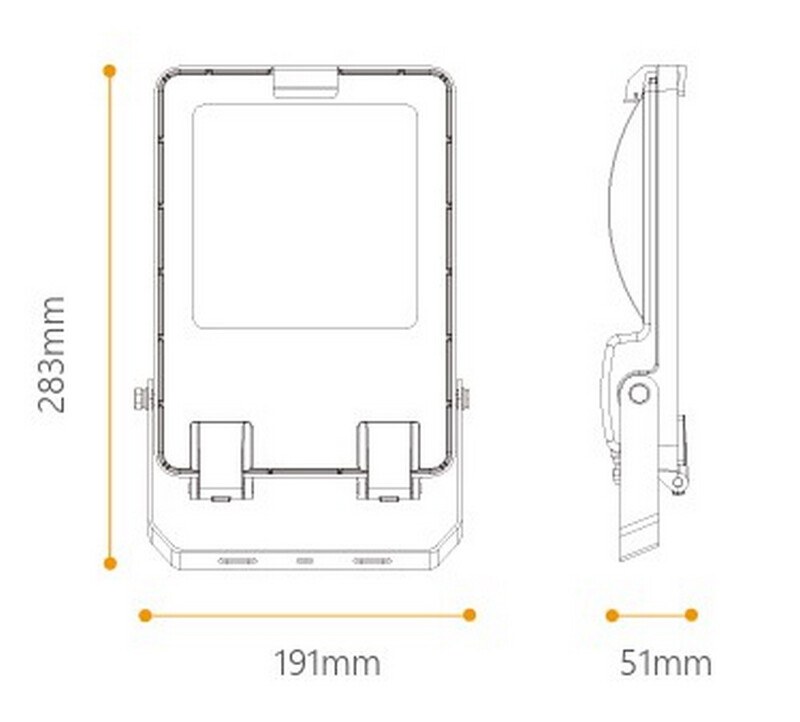 arten Floodlight dano ip66 ik08 30w/50w 3cct gr