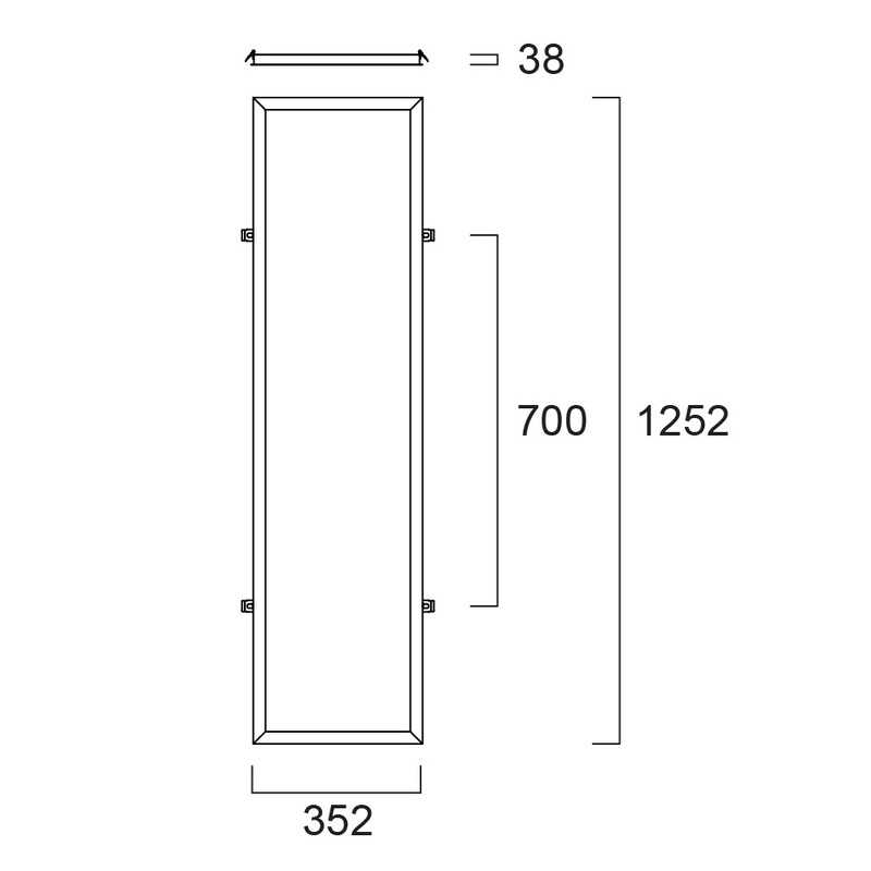 sylvania Mechanical accessories plasterboard frame 1200x300