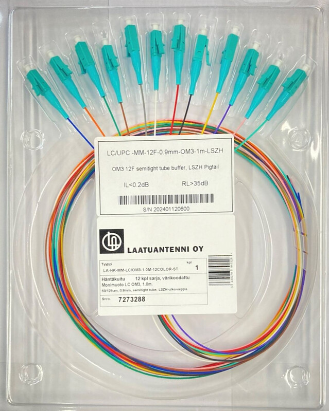 HÄNTÄKUITU-LAATUANTENNI LC OM3 MM 12KPL 1.0M COLOR