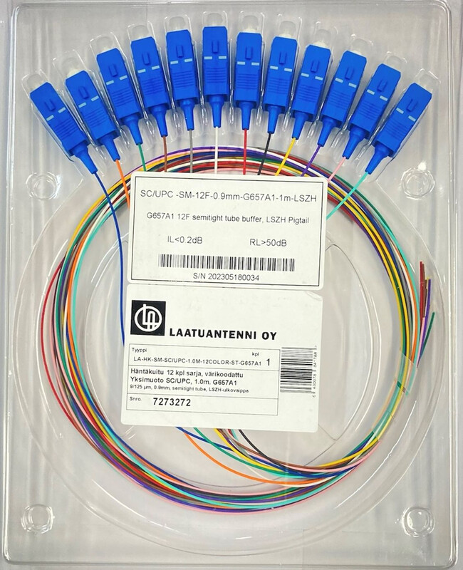 PIG TAIL (FIBRE) SC UPC SM 12PCS 1.0M COLOR