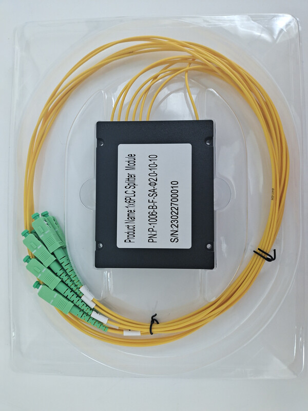DISTRIBUTION BLOCK 6-WAY OPTICAL SPLITTER SCAPC