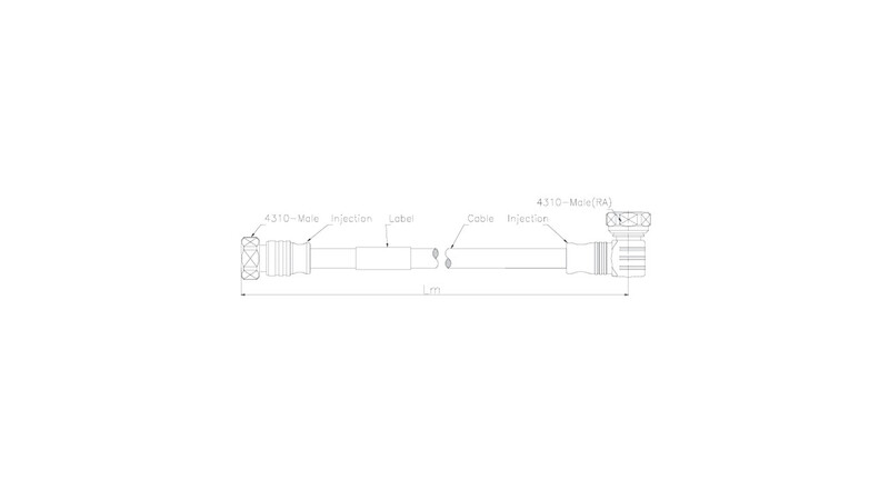 laatuantenni Jumper 1/2 jumpper 1m, 4.3-10ma, hf