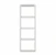 ensto Cover plate intro cover frame 4, 100mm, white