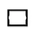 ensto Cover plate intro cover frame 1, 100mm, black
