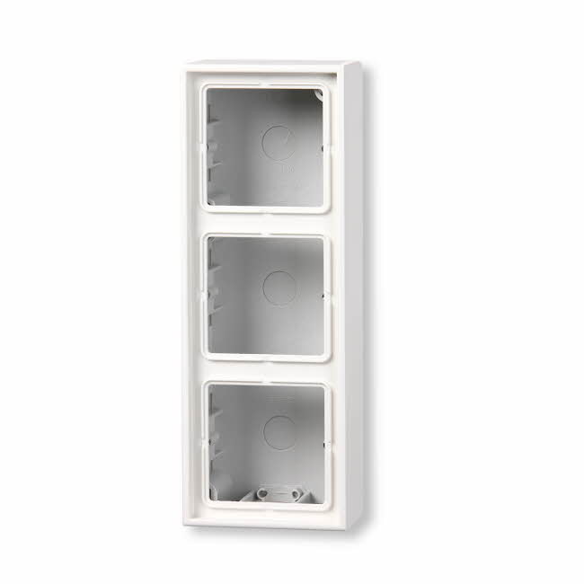 SURFACE MOUNTED BOX INTRO SURFACE CAP 3, WHITE
