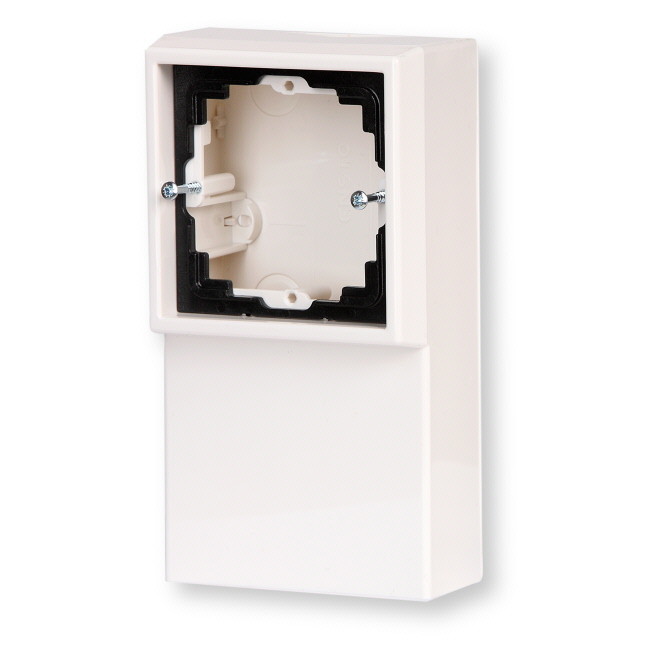 SURFACE MOUNTED ENCLOSURE SKIRTING BOX, WHITE