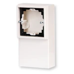 SURFACE MOUNTED ENCLOSURE SKIRTING BOX, WHITE
