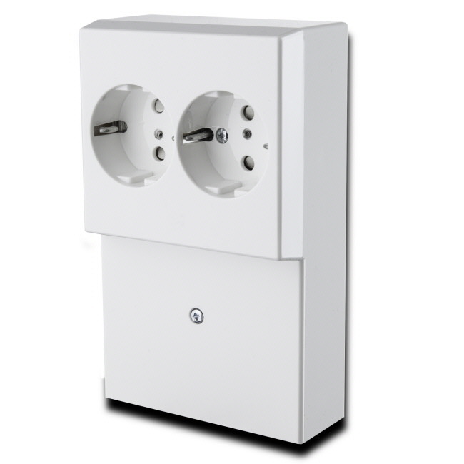 SOCKET OUTLET SKIRTING BOX DSO, WHITE