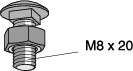 mp bolagen Vagnsbult m8x20 mm mp-990e