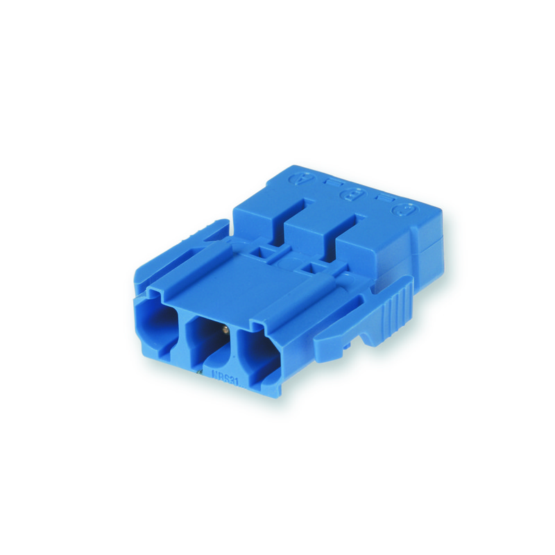 ENSTONET INST. COUPLER 3-POLE SCREWLESS PLUG BLUE