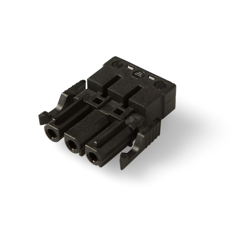 ENSTONET INST. COUPLER 3-POLE SCREWLESS SOCKET BLACK