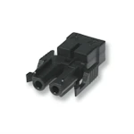 ENSTONET INST. COUPLER 2-POLE SCREWLESS SOCKET BLACK