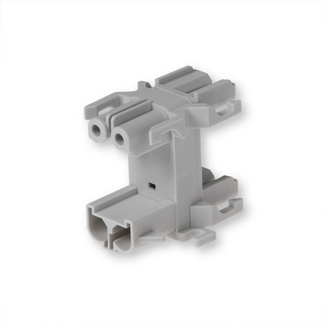 DISTRIBUTION BLOCK 2-POLE GREY DISTRIBUTION BLOCK