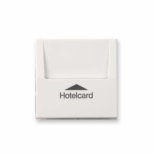 ensto Center plate hotelcard sw. center pl. wh.