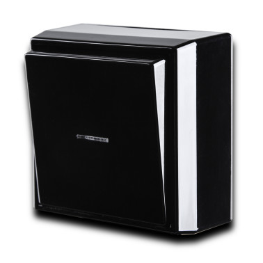 PUSH BUTTON SURFACE PB-6 IP44, BLACK
