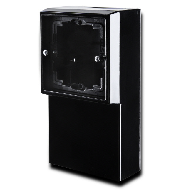 SURFACE MOUNTED ENCLOSURE SKIRTING BOX, BLACK